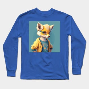 Anthropomorphic Fox Life Long Sleeve T-Shirt